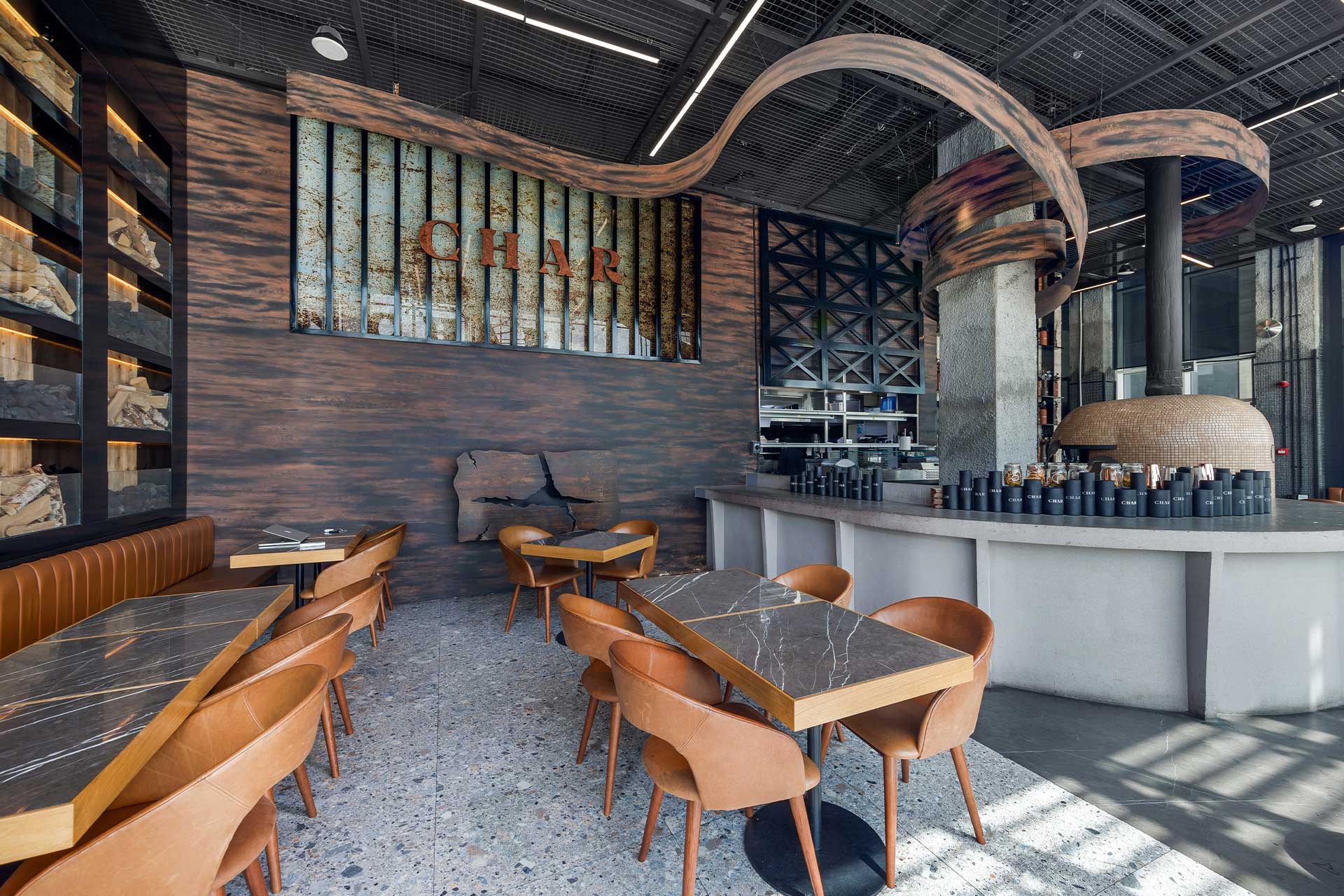 Interior of Char Restaurant Qatar - Image 1
