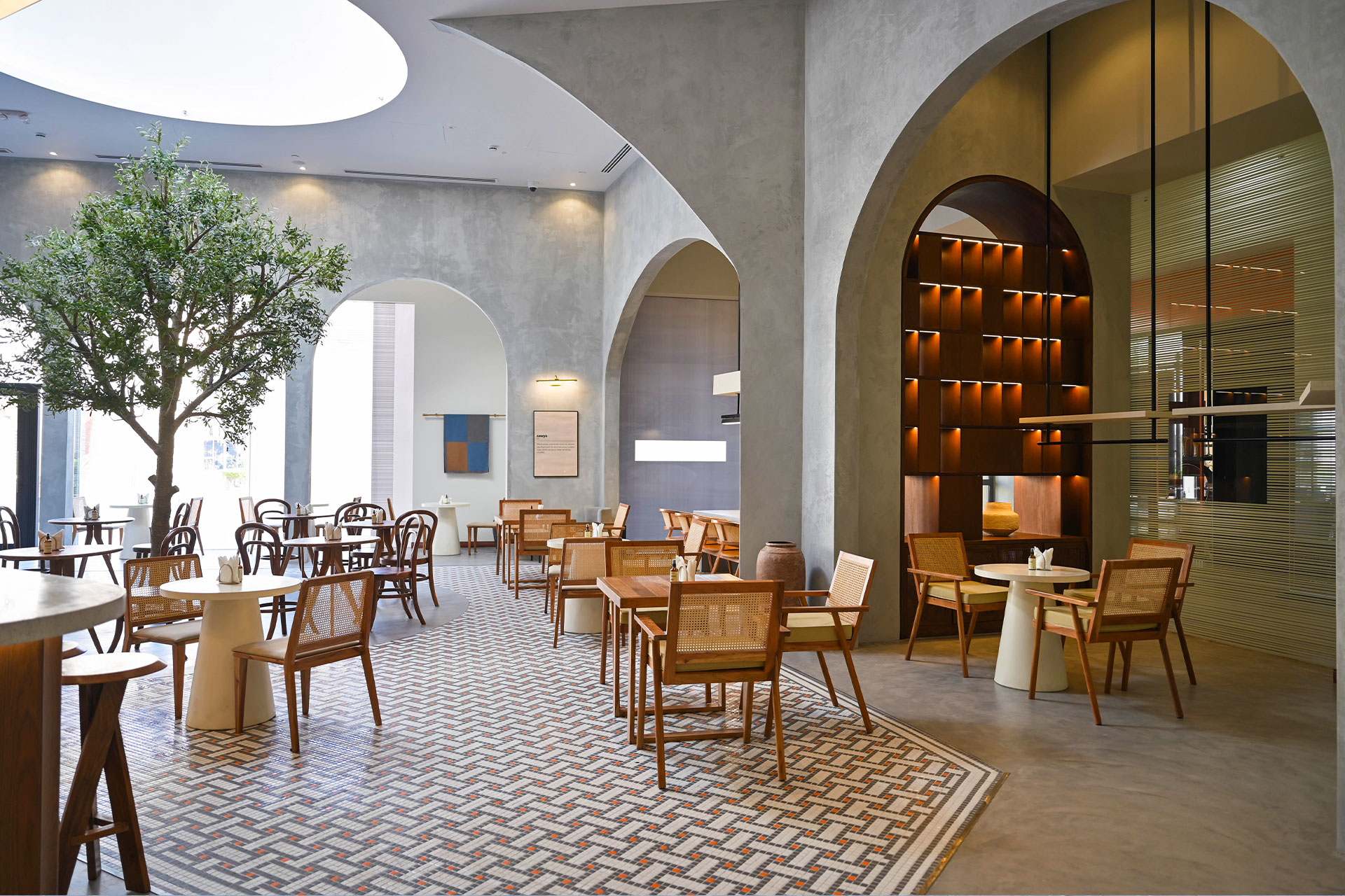 Interior of Zawya Coffee House