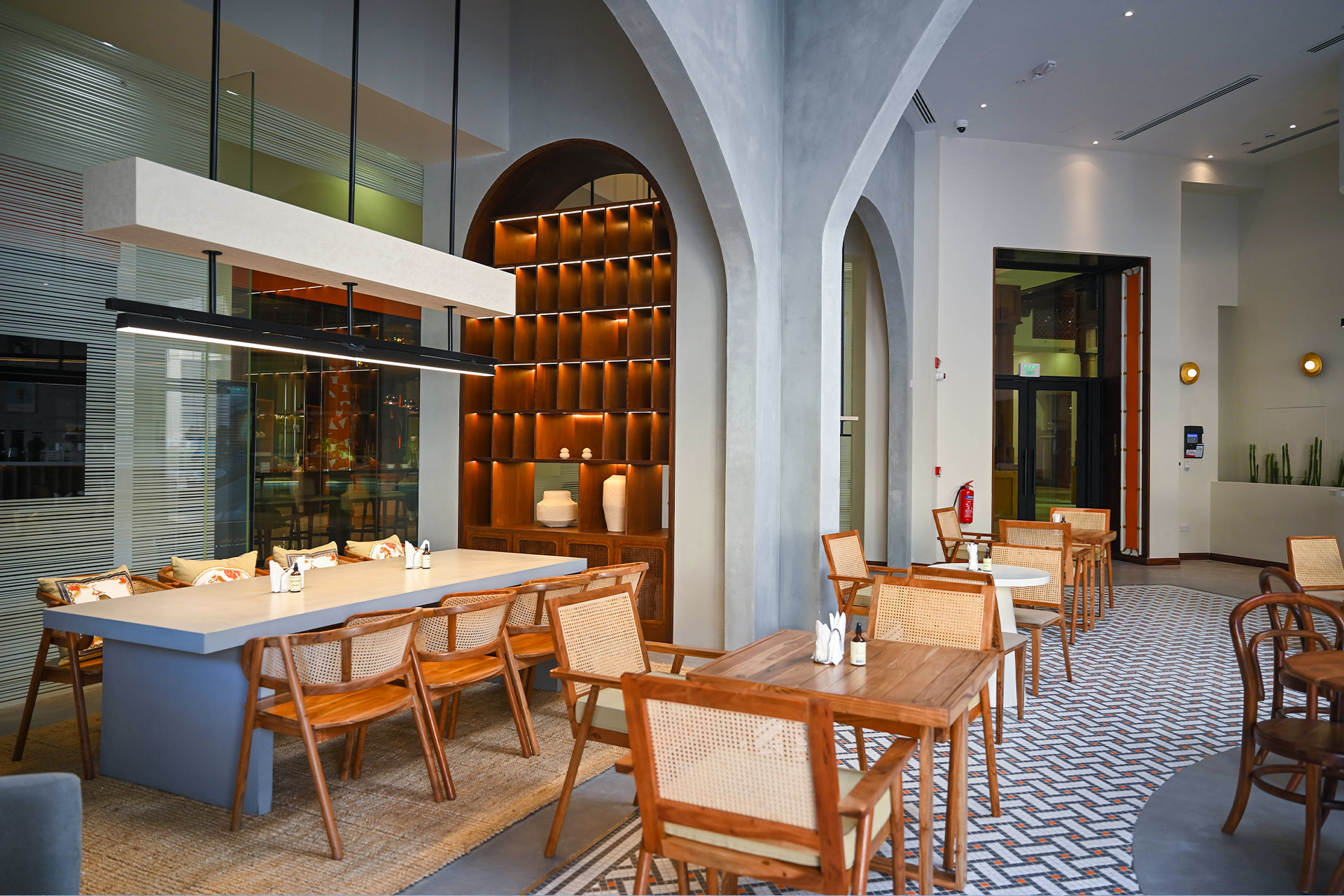 Interior of Zawya Coffee House