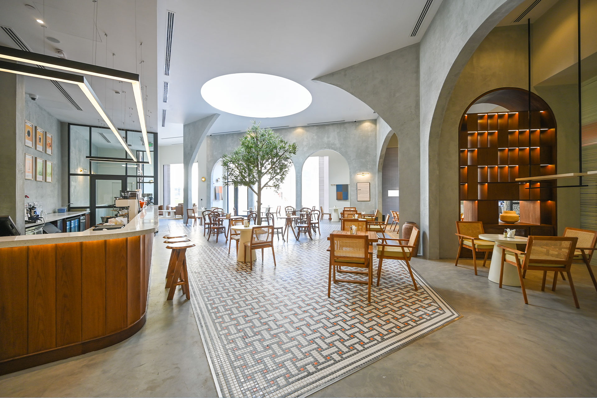 Interior of Zawya Coffee House
