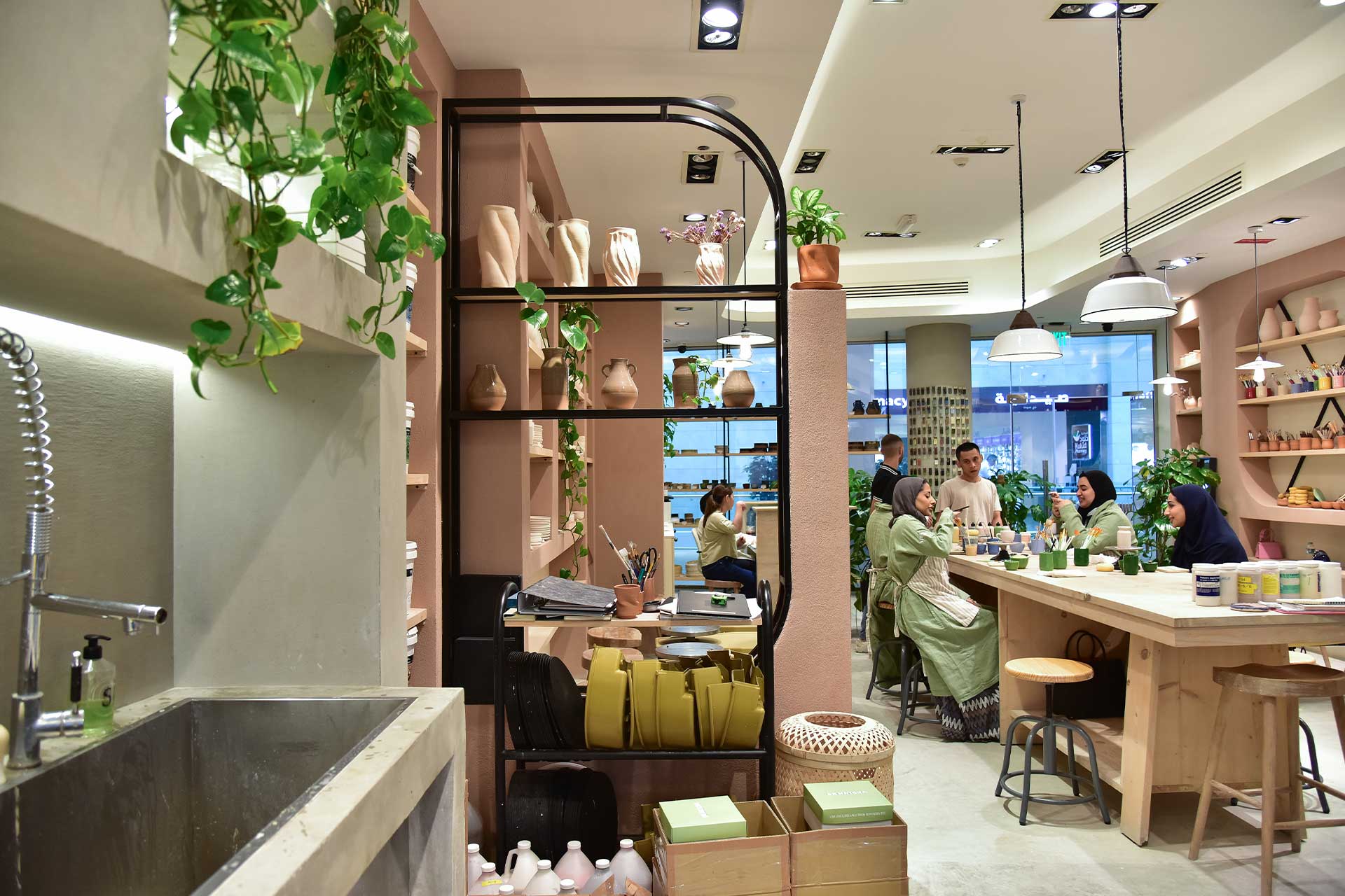 Interior of Mud Pottery Studio The Gate Mall Qatar - Image 5
